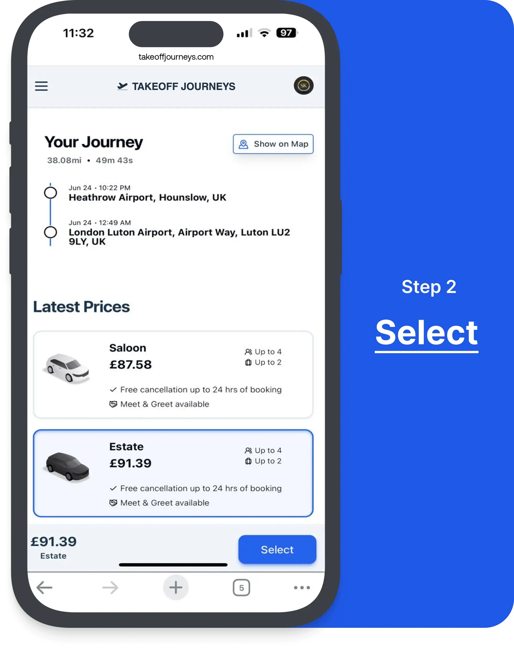 Step 2 – Select